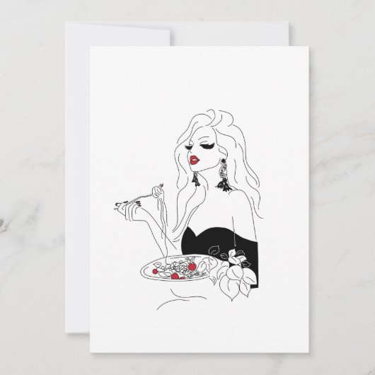 パスタ・ナイト 招待状 (正面)