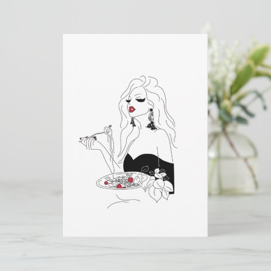 パスタ・ナイト 招待状 (スタンド正面)