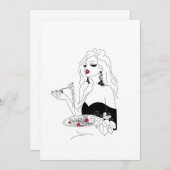 パスタ・ナイト 招待状 (正面/裏面)