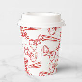 パスタ＆パシリコン 手描きイタリア風ベビーシャワー 紙コップ (右)