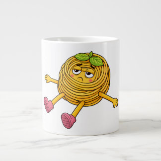 パスタ ポロ寝転がって疲れてる&消耗しちゃったTシャツ ジャンボコーヒーマグカップ