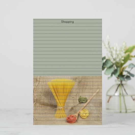 パスタ 便箋 (スタンド正面)