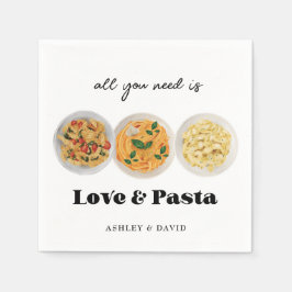 パスタ |婚約パーティ スタンダードカクテルナプキン