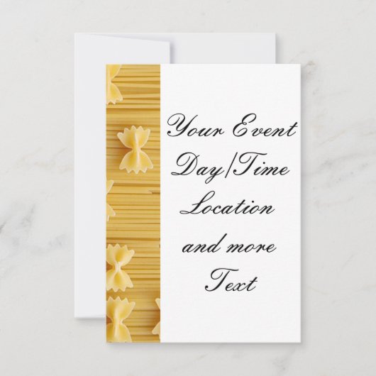 パスタ 招待状 (正面)