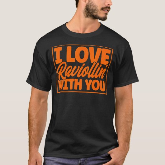 パスタI愛ラビオリンYou Punパスタラビオリ Tシャツ (正面)