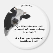 パスチュアベッドタイムアンディおもしろいマグネット マグネット (正面)