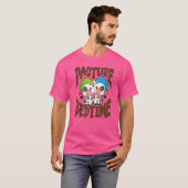 パスチュアベッドタイムキュート動物牛農家1 Tシャツ (正面フル)