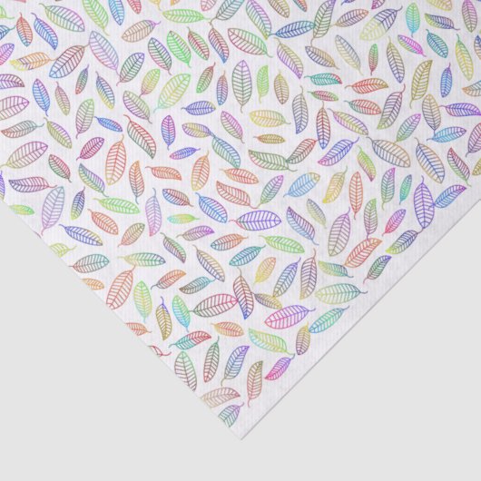 パステかわいらしルカラーリーフ骨格模様 薄葉紙 (詳細)