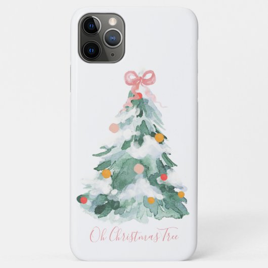 パステかわいらしルクリスマスツリー(ピンクボウ) Case-Mate iPhoneケース (裏面)