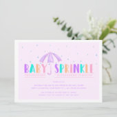 パステかわいらしルズ、ベビースプリンクルシャワー招待 招待状 (スタンド正面)