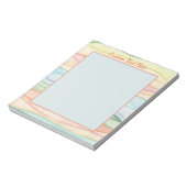 パステかわいらしルレインボーカパーソナライズされたラーズ ノートパッド (回転)