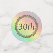 パステかわいらしルレインボー30歳の誕生日 コンフェッティ (スモール正面)