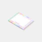パステかわいらしル絞り染めレイストライプンボーズネームポストイット ポストイット (アングル)