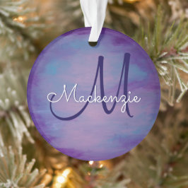 パステかわいらしル |かわいいピンクの雲紫の空 オーナメント