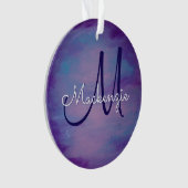 パステかわいらしル |かわいいピンクの雲紫の空 オーナメント (正面)