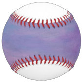 パステかわいらしル |かわいいピンクの雲紫の空 ソフトボール (裏面)