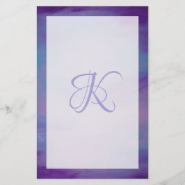 パステかわいらしル |かわいいピンクの雲紫の空 便箋