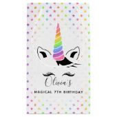 パステかわいらしル・ユニコーン誕生パーティー スモールペーパーバッグ (裏面)