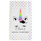 パステかわいらしル・ユニコーン誕生パーティー スモールペーパーバッグ (正面)