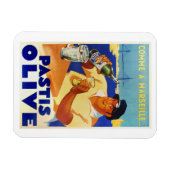 パスティスオリーブ – ヴィンテージフランスのワインポスター マグネット (横)