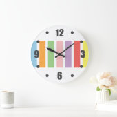 パステカラフルルフエス ラージ壁時計 (ホーム)