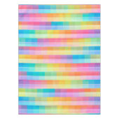 パステカラフルル幾何タイルの正方形パターン| テーブルクロス (正面)