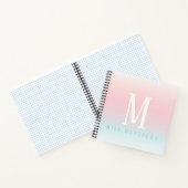 パステパーソナライズされたル・レインボーネーム先生ギフト ノートブック (内部)