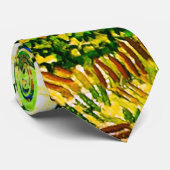 パステファン付き開花ガーデンゴッホファインアート ネクタイ (ロール)