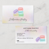 パステモダンリーマカルーンパステル·ホログラフィグラデーションック 名刺 (正面/裏面)