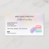 パステモダンリーマカルーンパステル·ホログラフィグラデーションック 名刺 (裏面)