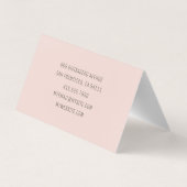 パステモダンルピンクプロフェッショナル名刺 名刺 (裏面)