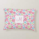 パステルおもしろいストライプのカラーのキャンディ アクセントクッション (裏面)