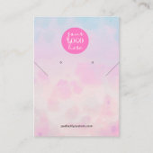 パステルお洒落イヤリングディスプレイで夢見る 名刺 (正面)