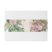 パステルお洒落ウォーターカラーワイルドフラワー結婚ズ 招待状ベリーバンド (裏面例)