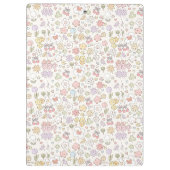 パステルお洒落ガーデン：フローラのパターン クリップボード (裏面)