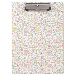 パステルお洒落ガーデン：フローラのパターン クリップボード