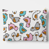 パステルお洒落キュートカートゥーンベビーダックズダクリングス アクセサリーポーチ (裏面)