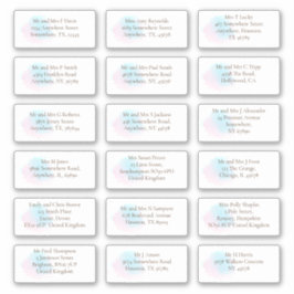 パステルお洒落ゲスト個人名アドレス シール