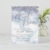 パステルお洒落シーズオンクラウドナインブライダルシャワー 招待状 (スタンド正面)