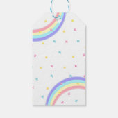 パステルお洒落スターユニコーンレインボーベビーシャワー ギフトタグ (裏面)