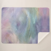 パステルお洒落ズ |ドリームミュートされたレインボータトル シェルパブランケット (正面(横))