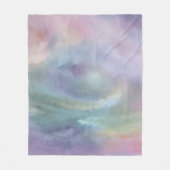 パステルお洒落ズ |ドリームミュートされたレインボータトル フリースブランケット (正面)