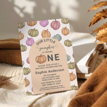 パステルお洒落パンプキンファースト誕生日パーティー