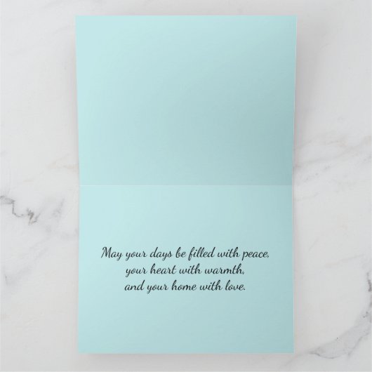 パステルお洒落フェアリーテイルコテージアート カード (内部)