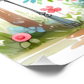 パステルお洒落フェアリーテイルコテージアート ポスター (コーナー)