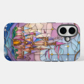 パステルお洒落フエのステンドグラス城の風景 Case-Mate iPhoneケース (裏面 (横))