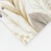 パステルお洒落ユニコーン野花 フリースブランケット (角)