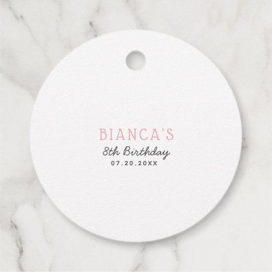 パステルお洒落レインボーソブライト誕生日 フェイバータグ (裏面)