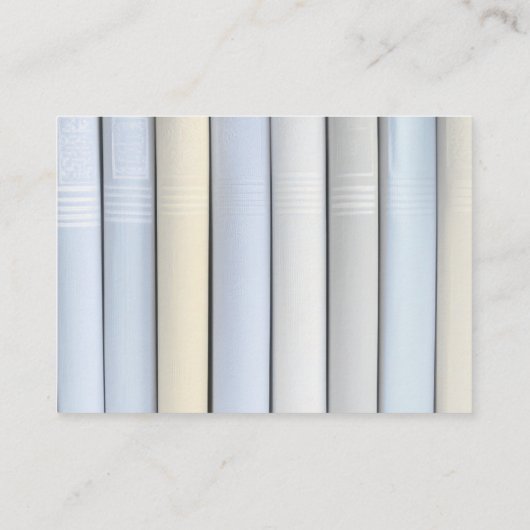 パステルお洒落レトロ図書室ベビー エンクロージャーカード (裏面)