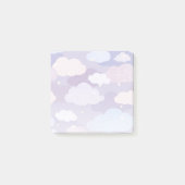 パステルお洒落雲と星のパターン ポストイット (正面)